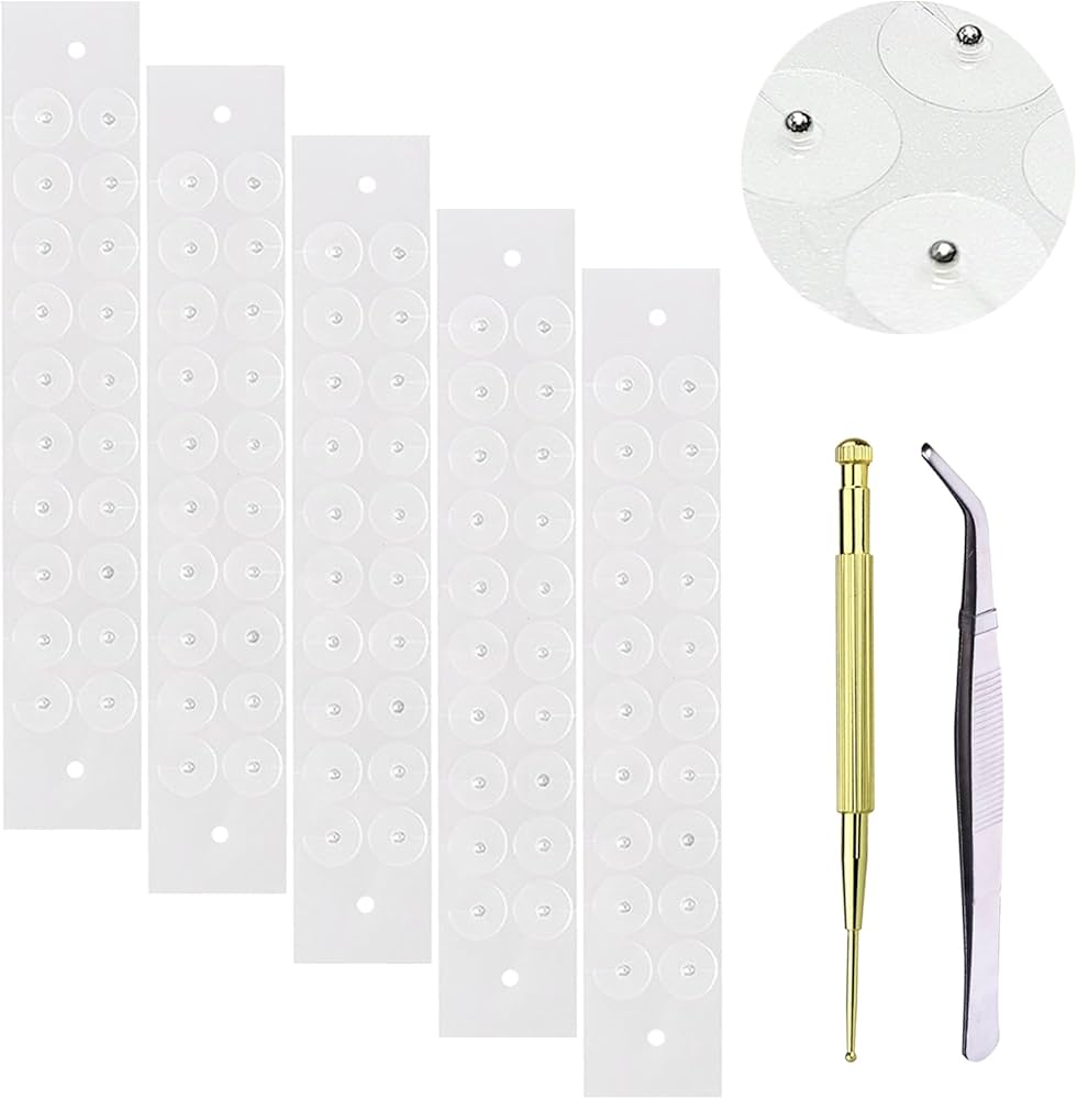 Amazon | 耳ツボシール 透明 100粒 耳つぼ押しシール 快適通気性